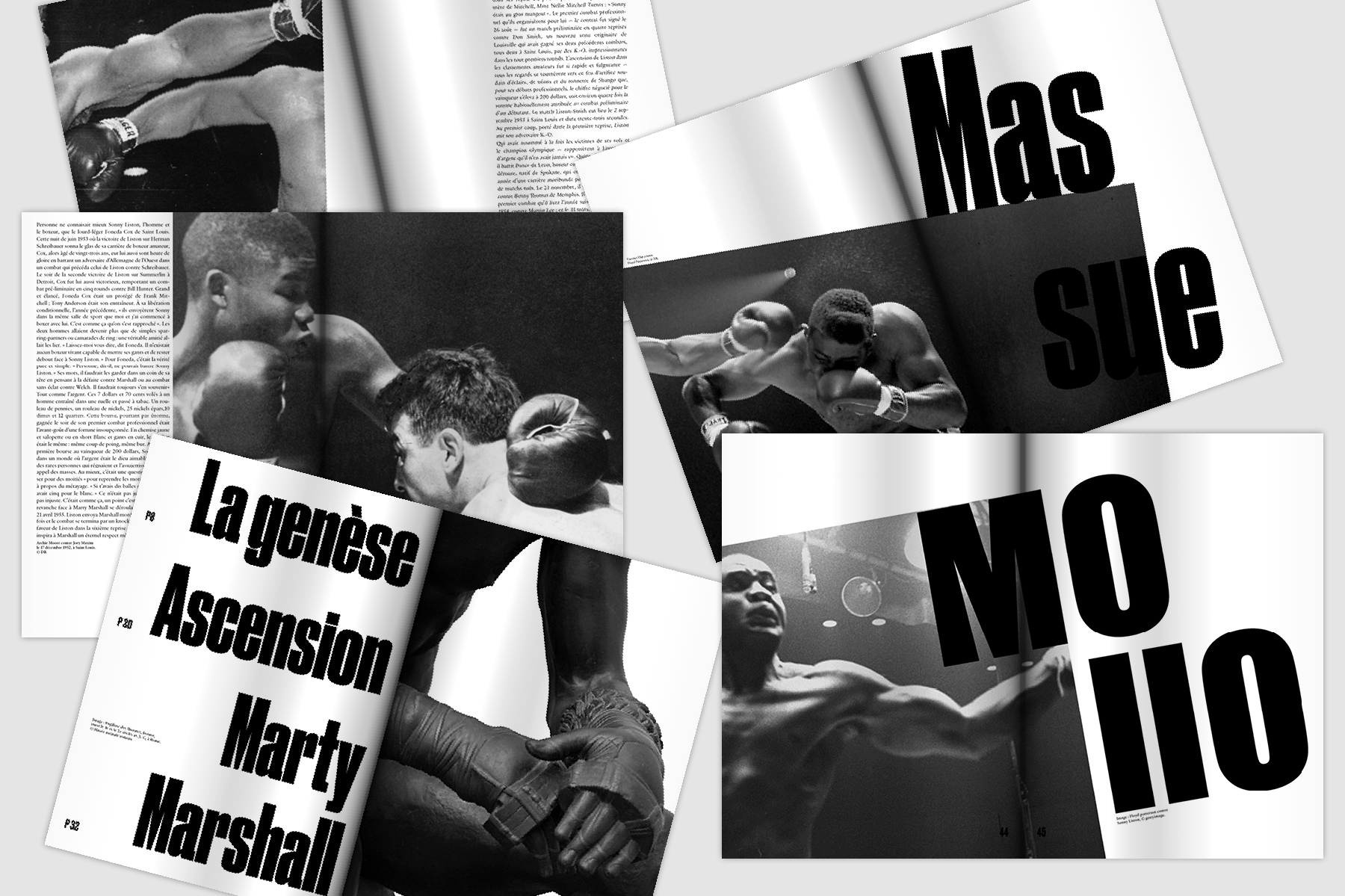 Impact, Charles Sonny Liston, Nick Toshes, by ©Adrien jacquemet graphic designer