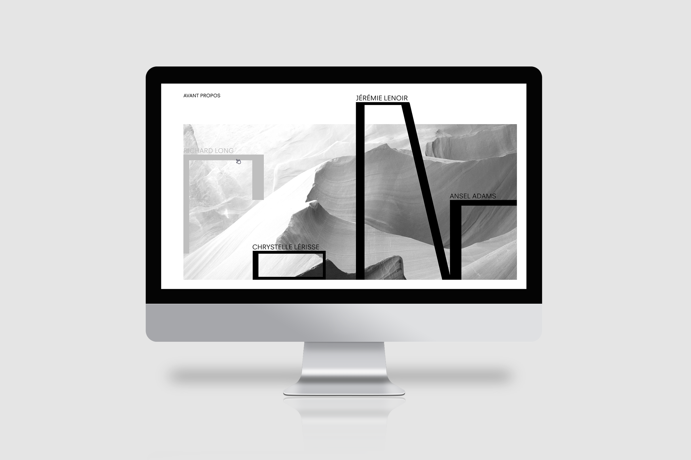 Relief, site web design by ©Adrien jacquemet graphic designer